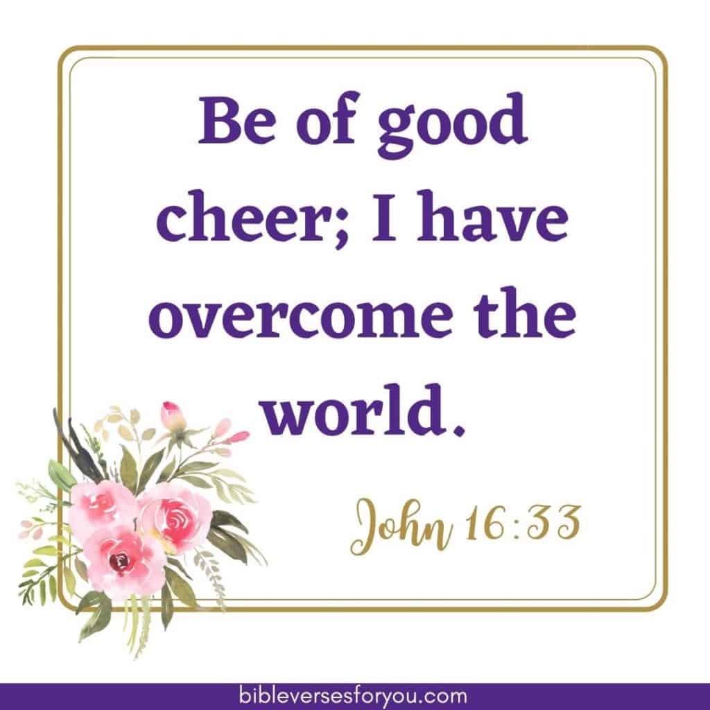 Scripture about Strength is also in John 16:33. 