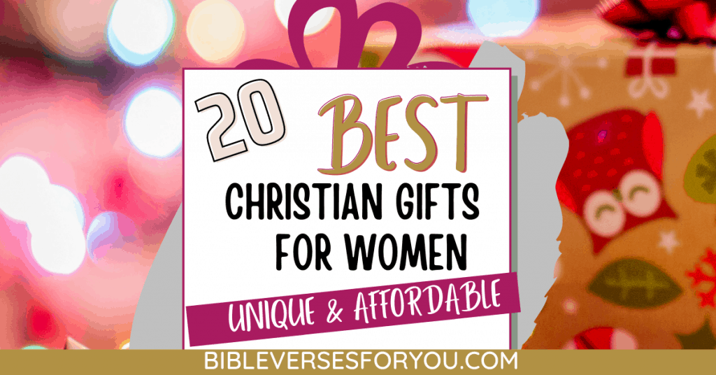 Here are 20 of the BEST Christian GIfts for Christmas and Birthdays your lady friends will love! 