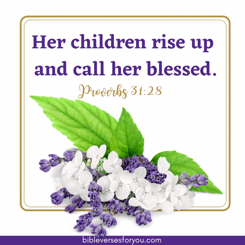 Perfect meme for Mother's Day -- her children rise up and call her blessed.