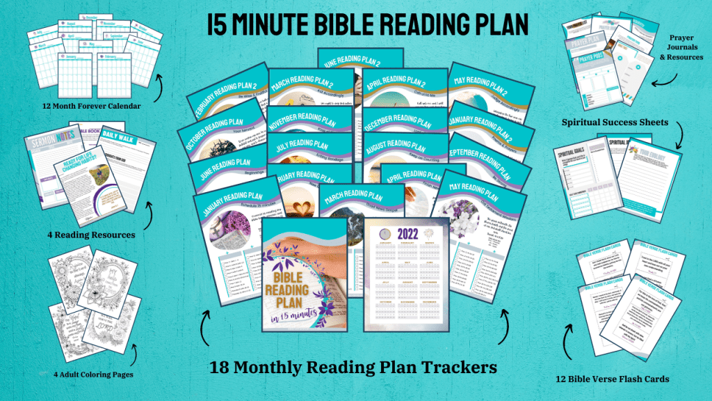 15 minutes a day and you are on your way to reading through the entire Bible in 18 months starting in the New Testament! 